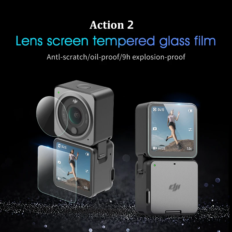 For DJI Action 2 Lens Screen Film Protective HD Tempered Glass Film Accessories Kit Lens Protector STARTRC Parts Combo
For DJI Action 2 Lens Screen Film Protective HD Tempered Glass Film Accessories Kit Lens Protector STARTRC Parts Combo