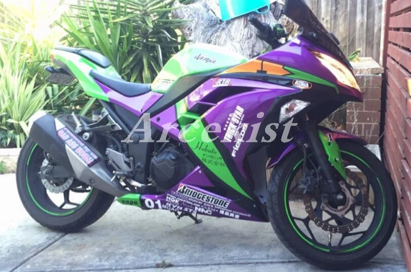 Injection New ABS Whole Fairings kit Fit for Kawasaki Ninja 300 EX300 ninja300r 2013 2014 2015 13 14 15 16 17 18 Green Purple
Injection New ABS Whole Fairings kit Fit for Kawasaki Ninja 300 EX300 ninja300r 2013 2014 2015 13 14 15 16 17 18 Green Purple