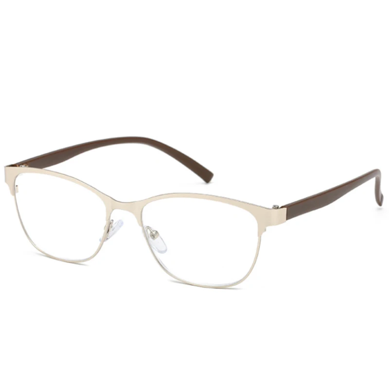 

2020 New Retro Metal Reading Glasses Women Presbyopic Blue Light Blocking Eyeglasses for Ladies Spring Hinges Elder Eyewear