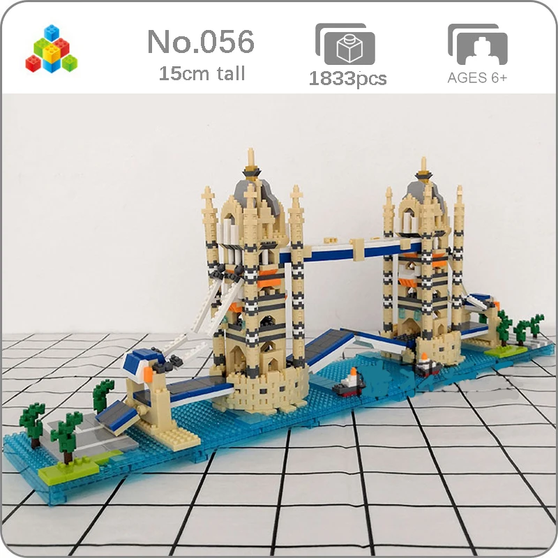 YZ World Architecture The Tower Bridge of London 3D Model DIY Mini Diamond Bricks Building Blocks Kits Toy for Boy Children Gift
YZ World Architecture The Tower Bridge of London 3D Model DIY Mini Diamond Bricks Building Blocks Kits Toy for Boy Children Gift