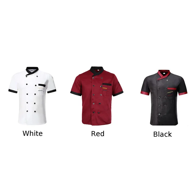 Chef Overalls Mens Short Sleeve Summer Thin Section Breathable Hotel Restaurant Kitchen Atering Work Clothes Man Women
Chef Overalls Mens Short Sleeve Summer Thin Section Breathable Hotel Restaurant Kitchen Atering Work Clothes Man Women