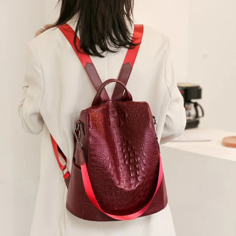 Fashion Anti-theft Backpack Designers Large Capacity Shoulder Bag Women PU Leather School Pack Femme Travel Crossbody Handbags
Fashion Anti-theft Backpack Designers Large Capacity Shoulder Bag Women PU Leather School Pack Femme Travel Crossbody Handbags