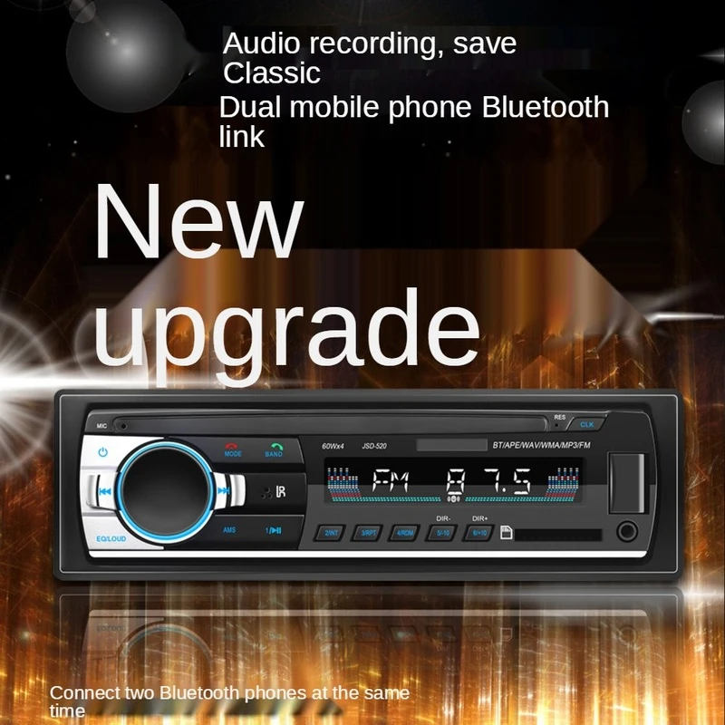 JSD-520 Thin Car Bluetooth MP3 Car Card U Disk FM Radio Recording Copying Function 2022 NEW Bluetooth MP3 Music Player
JSD-520 Thin Car Bluetooth MP3 Car Card U Disk FM Radio Recording Copying Function 2022 NEW Bluetooth MP3 Music Player