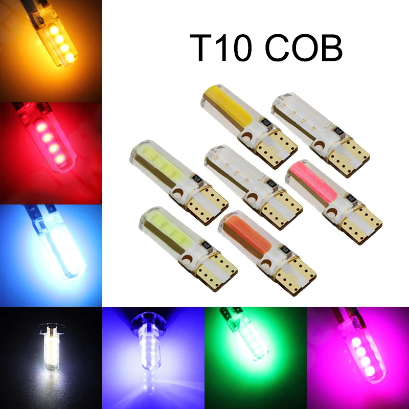 20Pcs T10 168 194 W5W COB 8 Chips Silicone LED Car Bulbs For Clearance Lamps License Plate Lights 12V
20Pcs T10 168 194 W5W COB 8 Chips Silicone LED Car Bulbs For Clearance Lamps License Plate Lights 12V