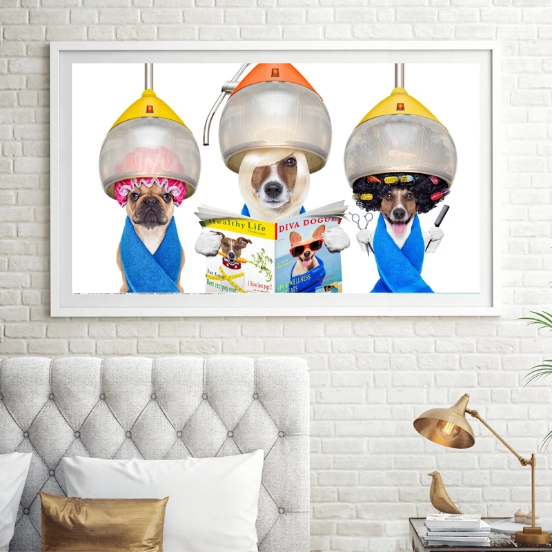 Dogs Groomer Hairdresser Print , Under Drying Hood Funny ,Dog Reading Magazine Wall Art Decor Canvas Painting Barbershop Poster
Dogs Groomer Hairdresser Print , Under Drying Hood Funny ,Dog Reading Magazine Wall Art Decor Canvas Painting Barbershop Poster