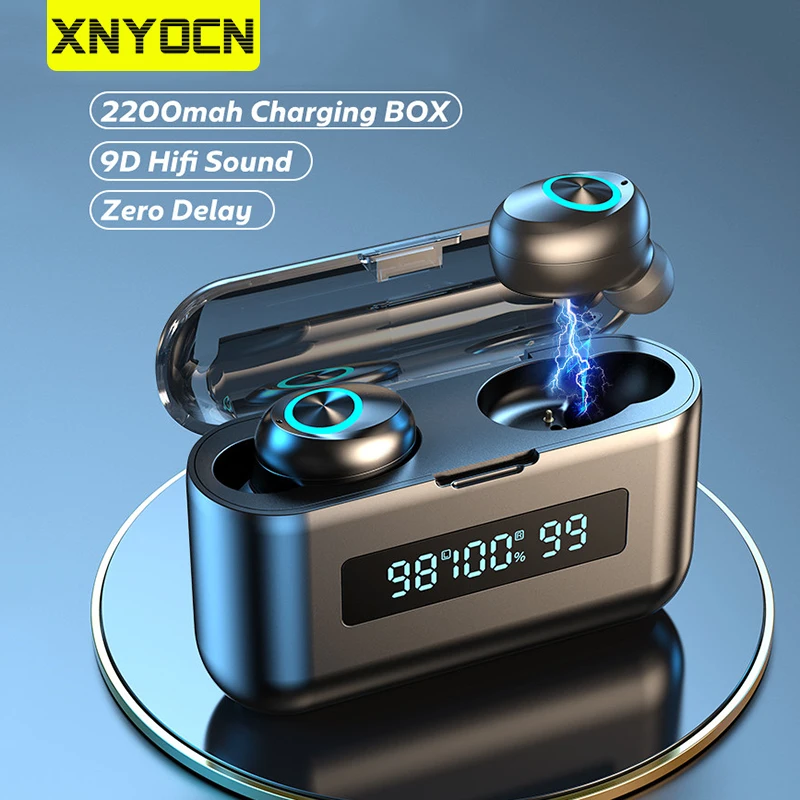 Беспроводные наушники Xnyocn TWS, 2200 мА ч, с зарядным устройством, спортивные водонепроницаемые наушники, Bluetooth-совместимы, наушники 5,0, гарнитур...
Беспроводные наушники Xnyocn TWS, 2200 мА ч, с зарядным устройством, спортивные водонепроницаемые наушники, Bluetooth-совместимы, наушники 5,0, гарнитур...