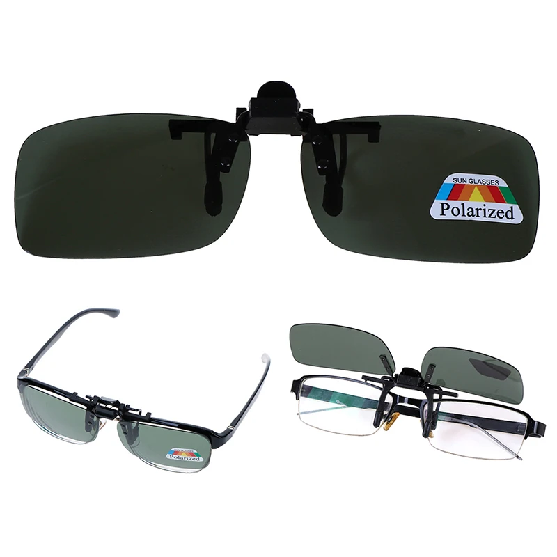 Новинка 1 шт. поляризованные солнцезащитные очки для вождения с клипсой дневного