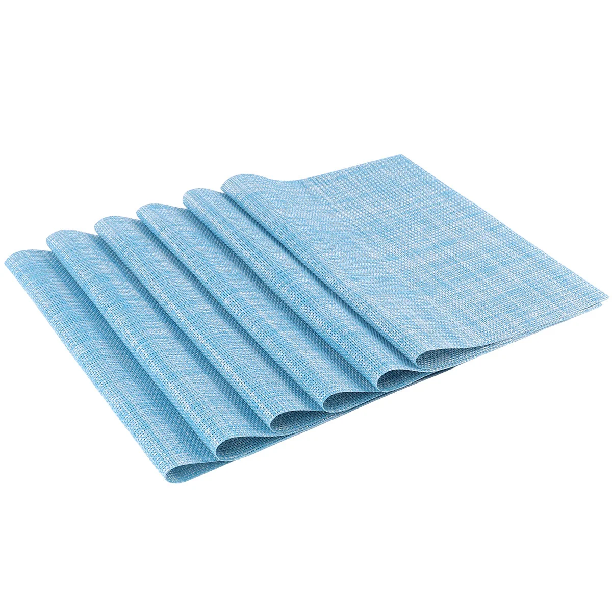 6Pcs PVC Heat Insulated Pad Table Mat Skid Resistance Bowl Dish Tableware Placemat for Home Hotel Restaurant (Sky-blue,
6Pcs PVC Heat Insulated Pad Table Mat Skid Resistance Bowl Dish Tableware Placemat for Home Hotel Restaurant (Sky-blue,