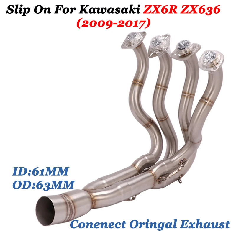Slip On For KAWASAKI ZX6R ZX636 Full System Motorcycle Exhaust Escape Modify Connect Front Mid Link Pipe On Original Exhaust
Slip On For KAWASAKI ZX6R ZX636 Full System Motorcycle Exhaust Escape Modify Connect Front Mid Link Pipe On Original Exhaust