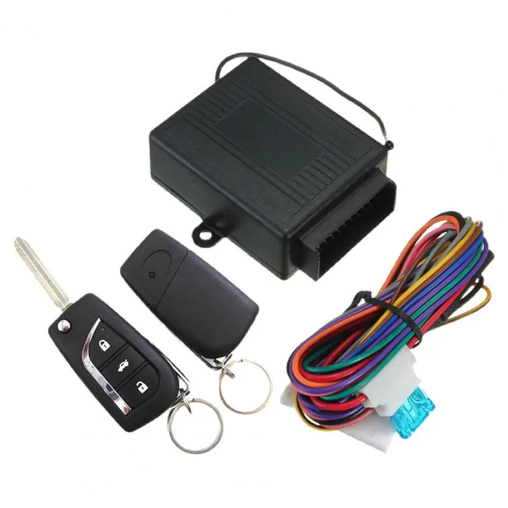 

4Pcs/Set M602-8119 Auto Keyless Lock Foldable High Sensitivity Plastic Vehicle Remote Central Kit for Toyota 12V DC Cars