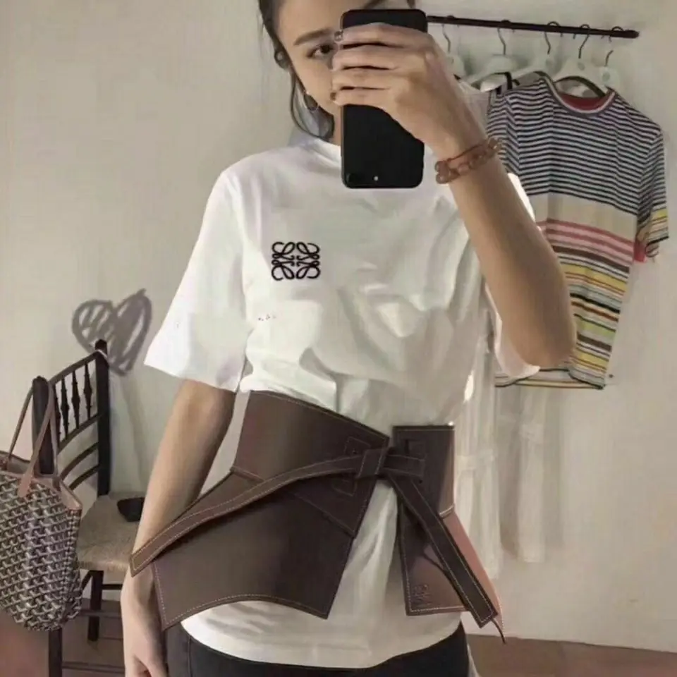 Cotton embroidered short sleeve T-shirt versatile fashion loose half sleeve Unisex student LARGE T-SHIRT
Cotton embroidered short sleeve T-shirt versatile fashion loose half sleeve Unisex student LARGE T-SHIRT