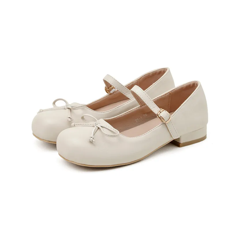 

Mary Jane Shoes Small Bowknot Lente Platform Lederen Schoenen Vrouwen Flats Oxford Loafers Dikke Bodem Dames Lolita Mocassins