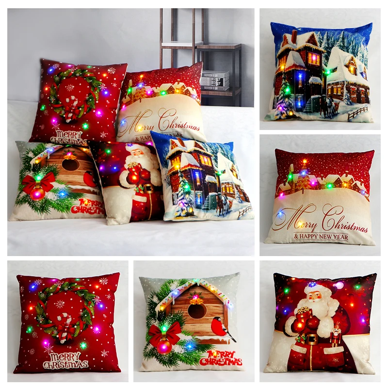 Flax Fashion Merry Christmas Cushion Cover Led Simple Happy New Year Pillow Case Snow Vintage Home Bed Decorative Pillow Case
Flax Fashion Merry Christmas Cushion Cover Led Simple Happy New Year Pillow Case Snow Vintage Home Bed Decorative Pillow Case