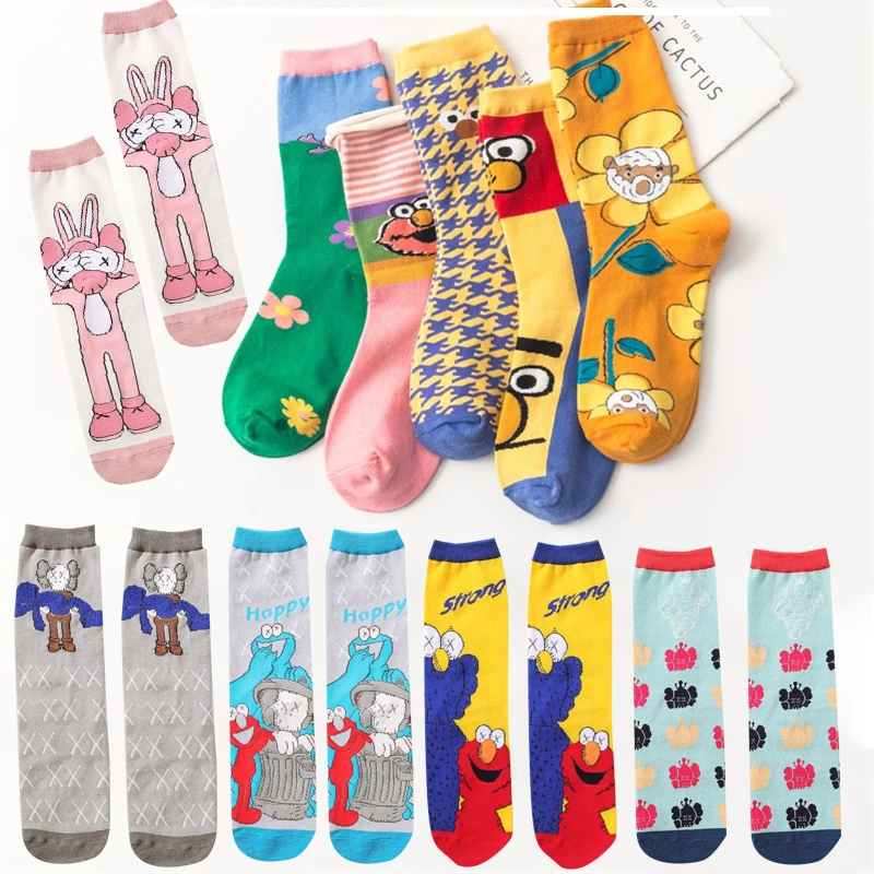 Autumn Winter Sewing Anime Socks Man Women's Cartoon Hip Hop Skateboard Socks Fashion Street Knitting Pattern Basketball Cotton
Autumn Winter Sewing Anime Socks Man Women's Cartoon Hip Hop Skateboard Socks Fashion Street Knitting Pattern Basketball Cotton