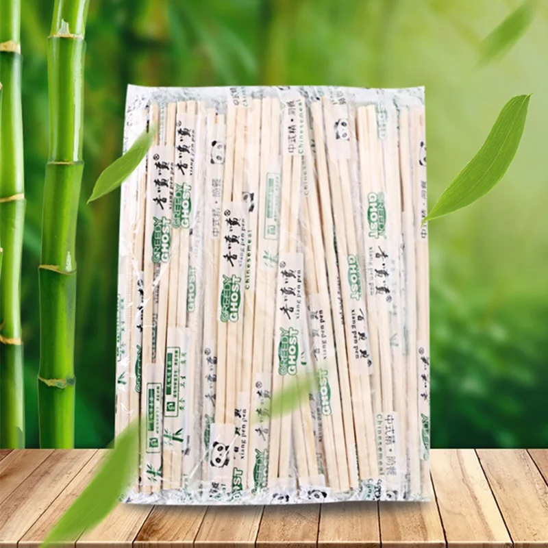 

10Pairs Chinese Disposable Bamboo Wood Chopsticks Restaurant Individual Package Chop Sticks Hashi Sushi Food Stick Tableware