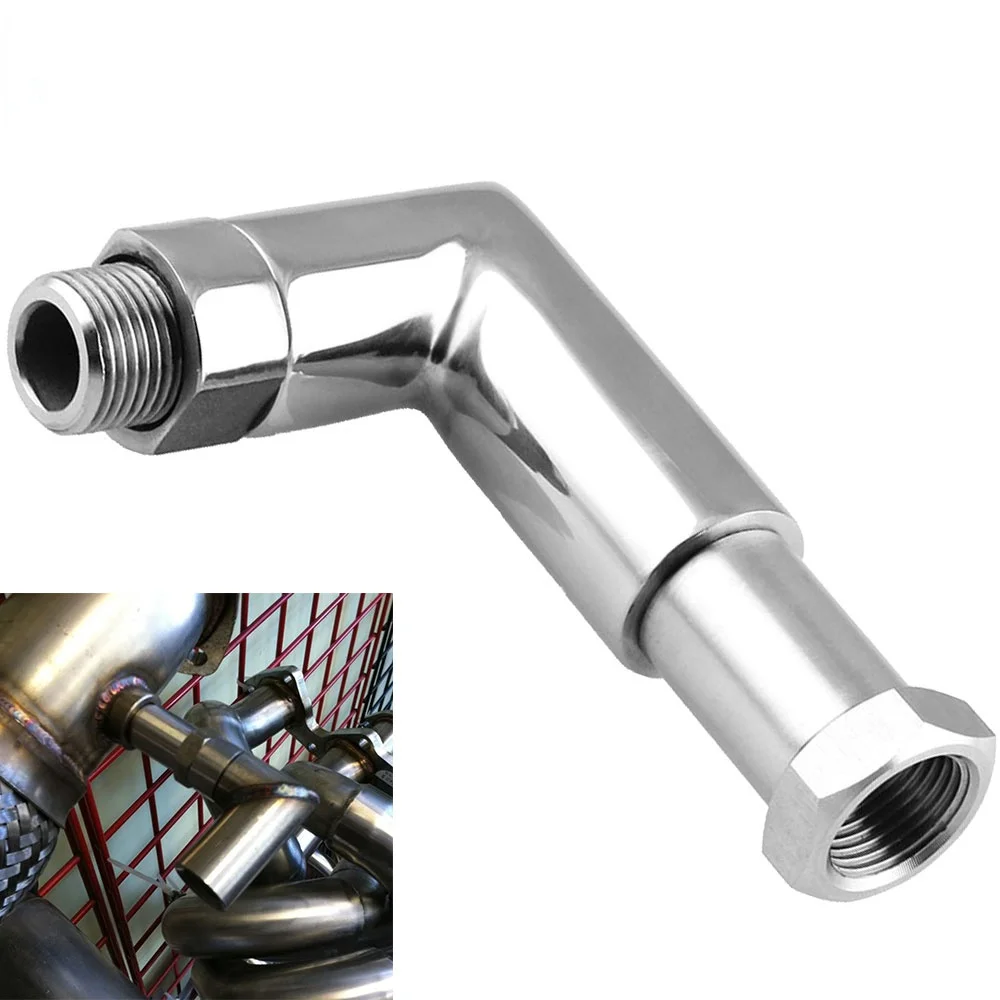M18X1.5 Universal Exhaust Gas O2 Oxygen Sensor Connector Adapter Extender Spacer Joints Gasket 90 Degree Angle
M18X1.5 Universal Exhaust Gas O2 Oxygen Sensor Connector Adapter Extender Spacer Joints Gasket 90 Degree Angle