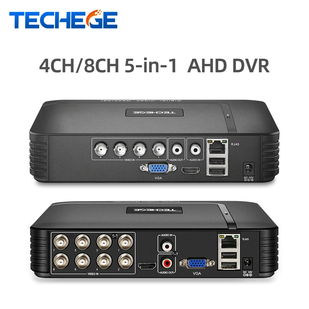 Techege 8 канальный видеорегистратор AHD DVR M 720P/960H CCTV 8CH Мини цифровые гибридные