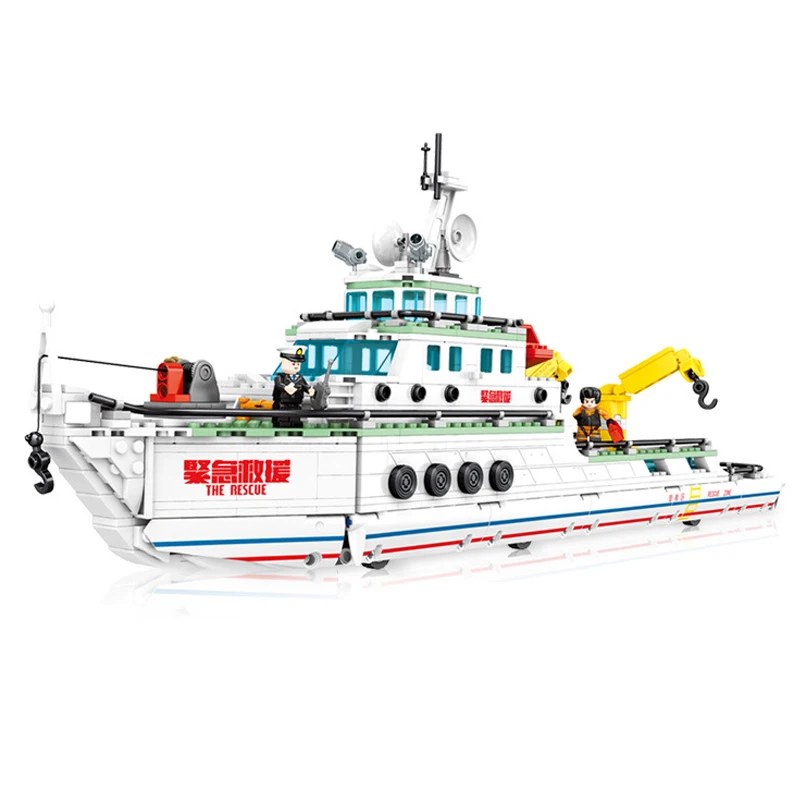 893Pcs Educational Building Blocks Toys for Kids Diy Birtiday Present Sembo The Rescue Ship Figure Model Small Bricks 603200
893Pcs Educational Building Blocks Toys for Kids Diy Birtiday Present Sembo The Rescue Ship Figure Model Small Bricks 603200