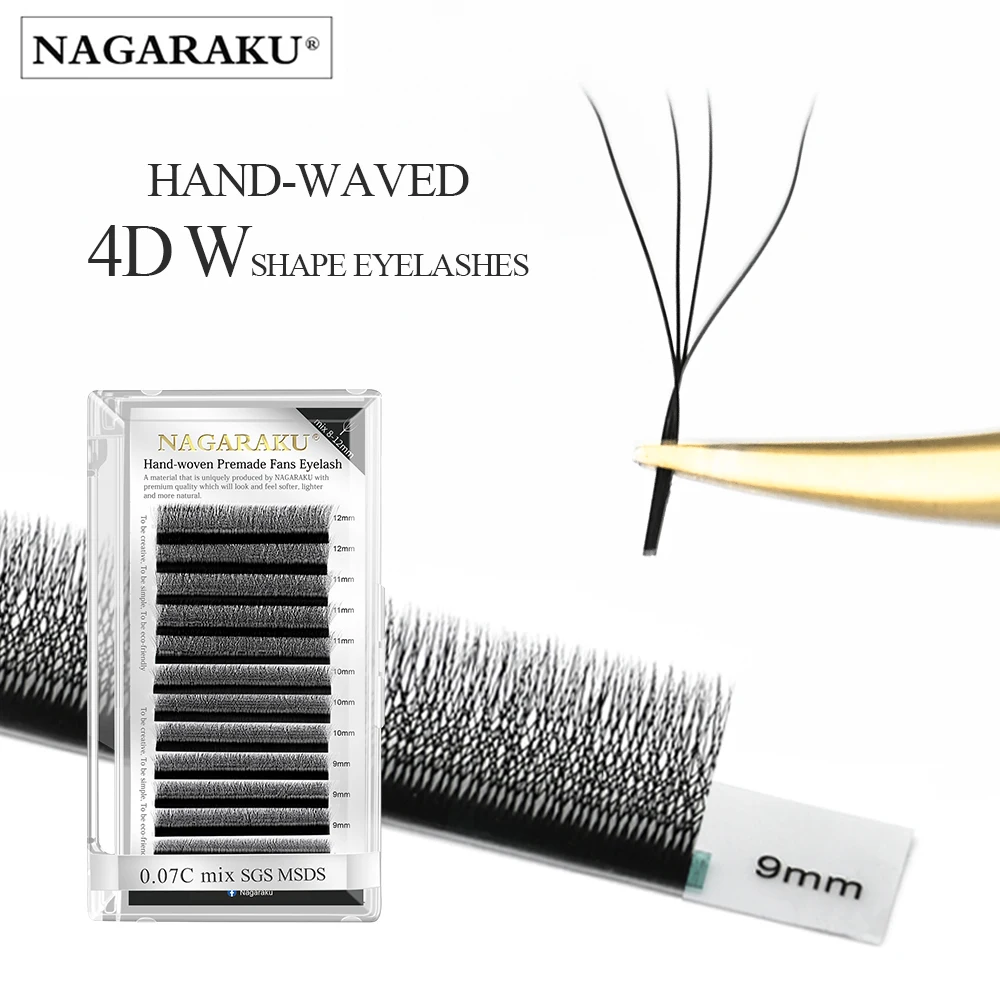 NAGARAKU Automatic Flowering W Shape Bloom 3D 4D Premade Fans Eyelash Extensions Natural Soft Light Individual Lashes Full Dense
NAGARAKU Automatic Flowering W Shape Bloom 3D 4D Premade Fans Eyelash Extensions Natural Soft Light Individual Lashes Full Dense