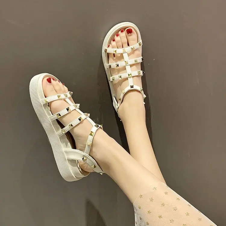 All-Match Beige Heeled Sandals Flat Summer Shoes Woman Med Breathable Black Without Girls 2021 Studded Comfort Fashion Elastic
All-Match Beige Heeled Sandals Flat Summer Shoes Woman Med Breathable Black Without Girls 2021 Studded Comfort Fashion Elastic