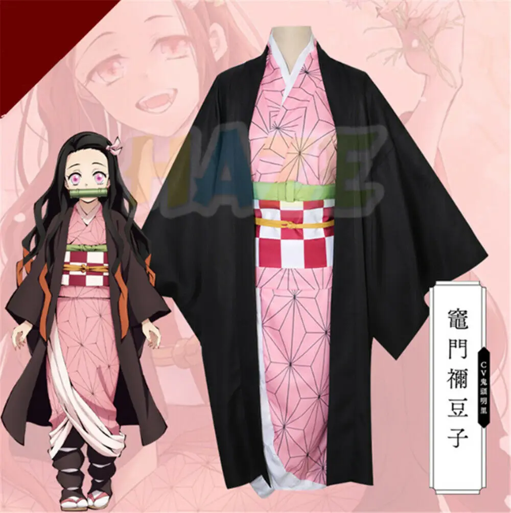 Anime Demon Slayer: Kimetsu no Yaiba Kamado Nezuko Cosplay Costume Halloween Costume Women's Dress Fancy Dress
Anime Demon Slayer: Kimetsu no Yaiba Kamado Nezuko Cosplay Costume Halloween Costume Women's Dress Fancy Dress
