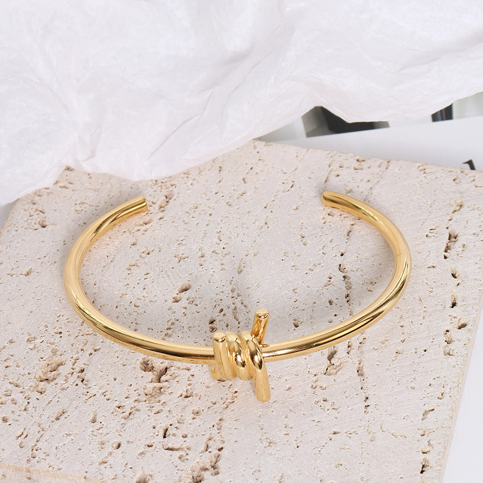 Minimalist Stainless Steel Cuff Bracelet, Gold Color Twist Knot Bangle Bracelet, Women Female Lady Gifts
Minimalist Stainless Steel Cuff Bracelet, Gold Color Twist Knot Bangle Bracelet, Women Female Lady Gifts
