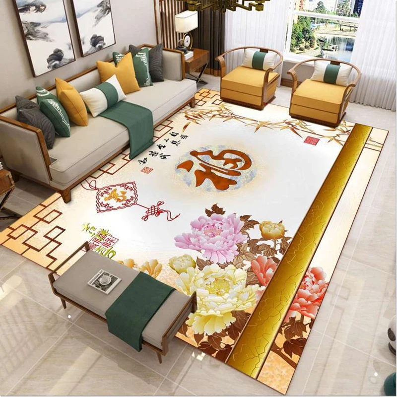 Traditional Chinese Floral Printed Rugs for Bedroom Outdoor Home Decorative Parlor Floor Carpets 120x160cm Living Room Large Rug
Traditional Chinese Floral Printed Rugs for Bedroom Outdoor Home Decorative Parlor Floor Carpets 120x160cm Living Room Large Rug