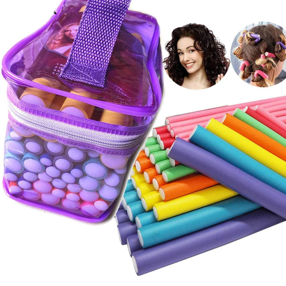 42pcs Portable Roller Cylinder Foam Hair Curling Tools Flexible Hair Curler Women Girl Foam Roller Rods DIY Hair Styling Tools
42pcs Portable Roller Cylinder Foam Hair Curling Tools Flexible Hair Curler Women Girl Foam Roller Rods DIY Hair Styling Tools