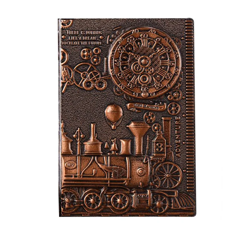 A5 Retro Notebook 3D Steampunk Engraving Effect PU Travel Notebook Train Printing Decoration Diary Exquisite Book GiftA5 Retro N
A5 Retro Notebook 3D Steampunk Engraving Effect PU Travel Notebook Train Printing Decoration Diary Exquisite Book GiftA5 Retro N