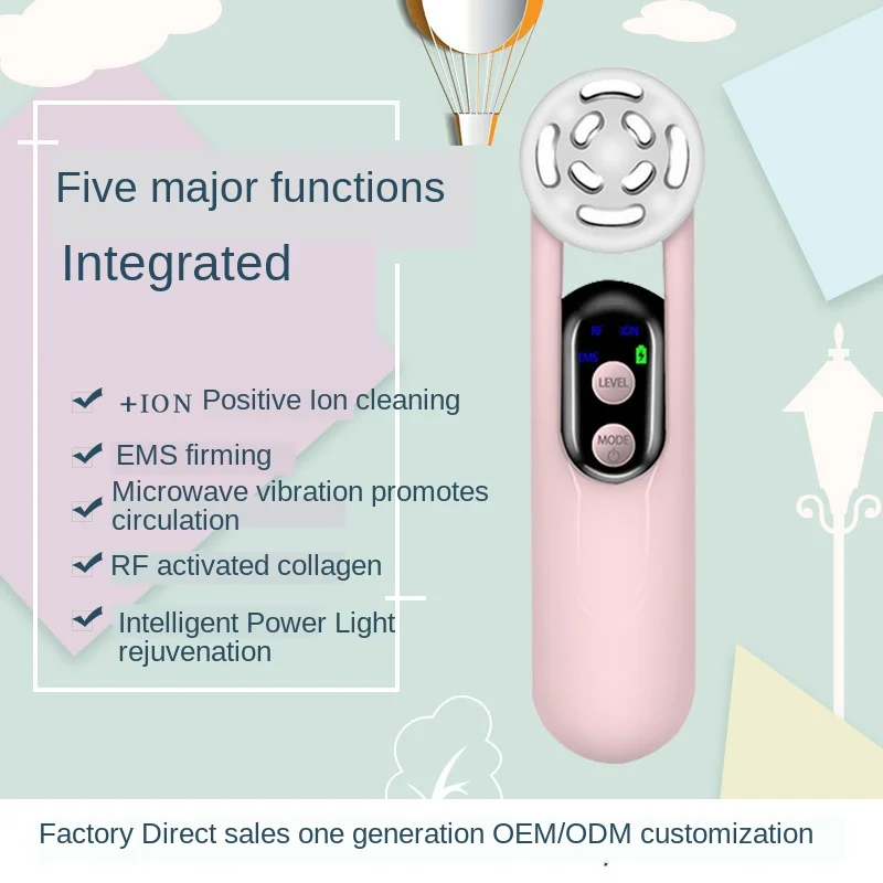 Ионный микро токовый Массажер для мезотерапии RF инструменты ухода за кожей лица