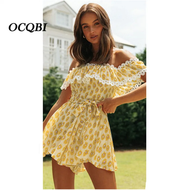 Plus Size Playsuits Women 2021 Summer Print Sexy Bohemian Fashion Yellow Playsuits
Plus Size Playsuits Women 2021 Summer Print Sexy Bohemian Fashion Yellow Playsuits