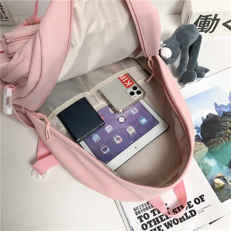 Solid Color Waterproof Nylon Women Backpack Female Detachable Knapsack Large Capacity Schoolbag for Girl Student Laptop Backpack
Solid Color Waterproof Nylon Women Backpack Female Detachable Knapsack Large Capacity Schoolbag for Girl Student Laptop Backpack