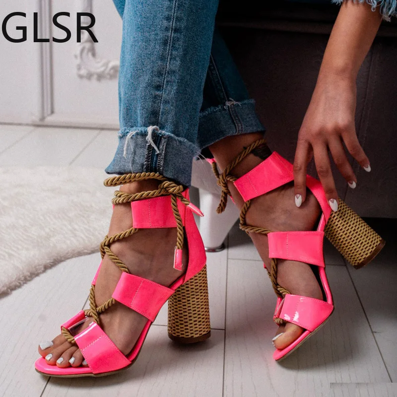 Summer Shoes Woman 7cm Heels Women Sandals Sexy Candy Color High Heels Sandalia Feminina Cross Strap Gladiator Sandals WSH3381 
Summer Shoes Woman 7cm Heels Women Sandals Sexy Candy Color High Heels Sandalia Feminina Cross Strap Gladiator Sandals WSH3381