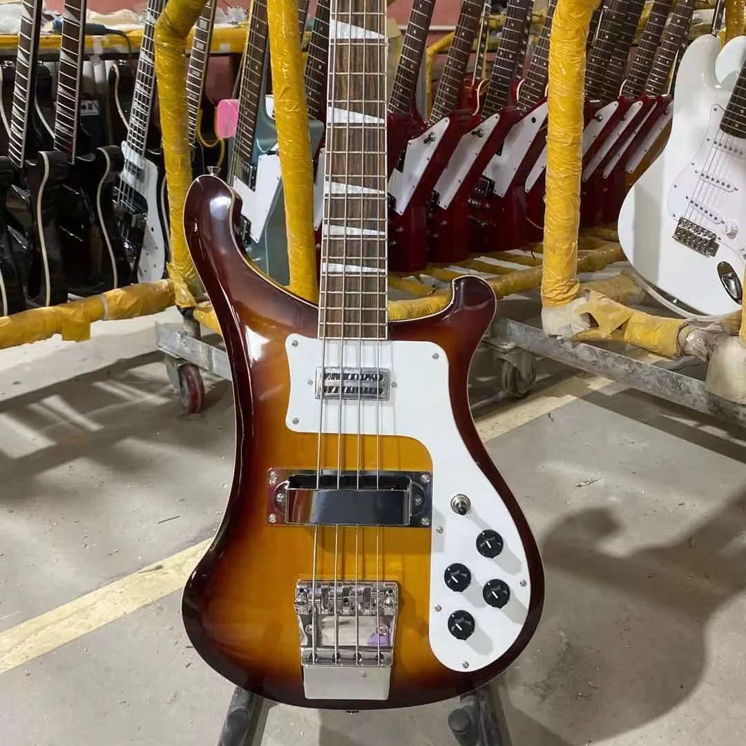 Ricken 4003 Backer Bass Electric Guitar Vintage Sunburst Color Chrome Hardware High Quality Guitarra Free Shipping
Ricken 4003 Backer Bass Electric Guitar Vintage Sunburst Color Chrome Hardware High Quality Guitarra Free Shipping