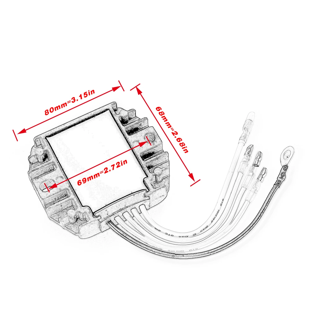 Regulator Rectifier for Suzuki DF9.9B DF15A DF20A 2013 - 2017 32800-89L00 32800-89L01 DF 9.9B 15A 20A
Regulator Rectifier for Suzuki DF9.9B DF15A DF20A 2013 - 2017 32800-89L00 32800-89L01 DF 9.9B 15A 20A