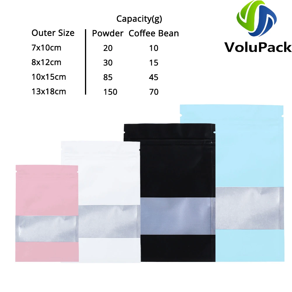 100pc Resealable Coffee Bean Ziplock Organizer Bags Aluminum Mylar Pouches Eco-friendly Plastic Packaging Bags With Clear Window
100pc Resealable Coffee Bean Ziplock Organizer Bags Aluminum Mylar Pouches Eco-friendly Plastic Packaging Bags With Clear Window