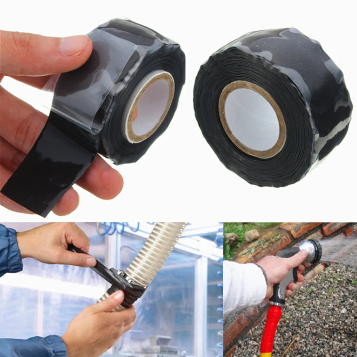 1PCS Repair Tape 2.5*150CM/300CM Strong Waterproof Black Adhesive Rubber Silicone Repair Pipeline Seal Repair Tape Caulk Tape
1PCS Repair Tape 2.5*150CM/300CM Strong Waterproof Black Adhesive Rubber Silicone Repair Pipeline Seal Repair Tape Caulk Tape