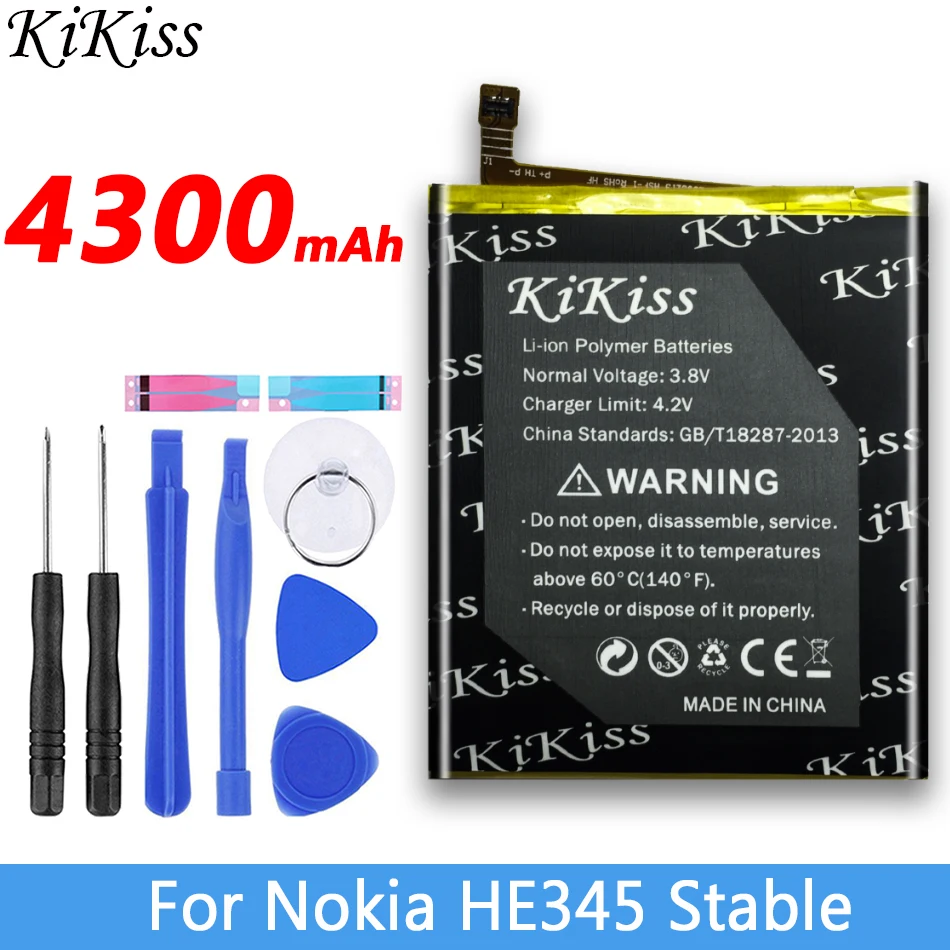 Оригинальный литий-полимерный аккумулятор KiKiss 4300 мАч HE344 HE345 HE353 для Nokia 6 2-го поколения 2018 для Nokia 6,1 HE 345
Оригинальный литий-полимерный аккумулятор KiKiss 4300 мАч HE344 HE345 HE353 для Nokia 6 2-го поколения 2018 для Nokia 6,1 HE 345
