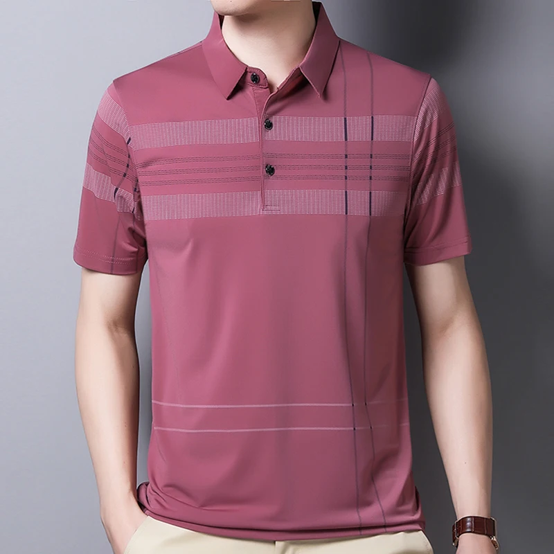 2021 New Short Sleeve Polo Tee Shirt Men Casual Summer Striped Men's Clothing Polos Shirts Mens Fashion Slim Fit Poloshirt
2021 New Short Sleeve Polo Tee Shirt Men Casual Summer Striped Men's Clothing Polos Shirts Mens Fashion Slim Fit Poloshirt