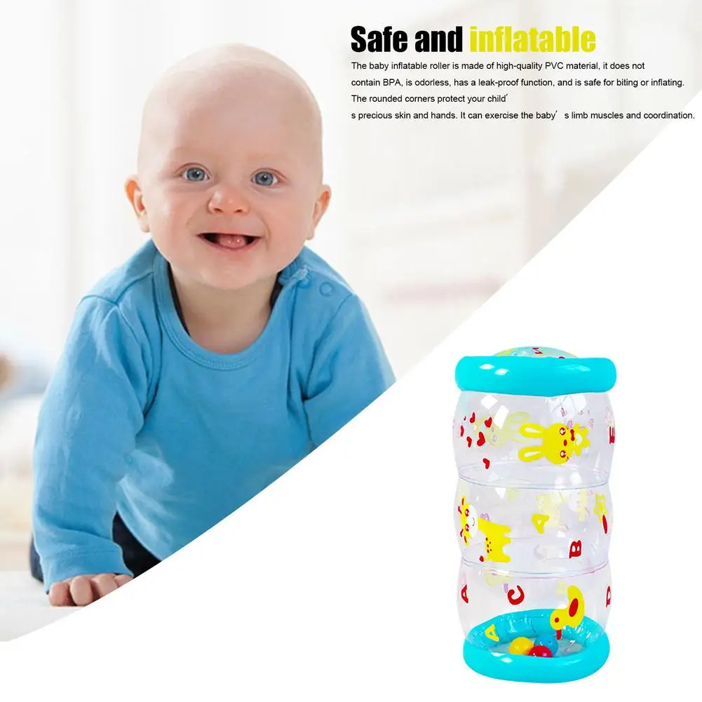 PVC Iatable Baby Toy, Crawling Toy With Bells, Aby Crawling Toy Early Education Infant Crawling Roller Toys 45x22cm
PVC Iatable Baby Toy, Crawling Toy With Bells, Aby Crawling Toy Early Education Infant Crawling Roller Toys 45x22cm