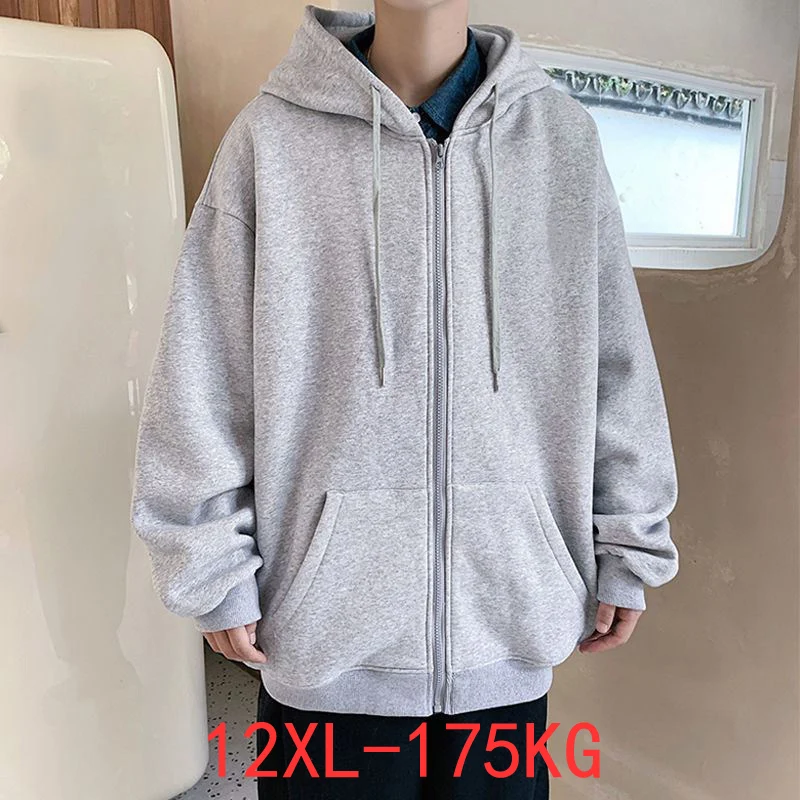 Men's spring and autumn large zipper 12xl hooded sweatshirt with 7XL 8xl 9xl 10xl thick black blue red grey big coat
Men's spring and autumn large zipper 12xl hooded sweatshirt with 7XL 8xl 9xl 10xl thick black blue red grey big coat
