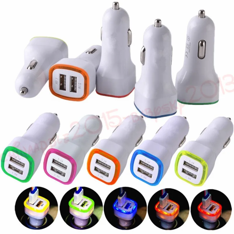 500pcs Dual USB Port 3.1A Universal LED Light Car Charger Adapter For iphone 5 6 For iPad for Samsung s3 s4 s5 htc
500pcs Dual USB Port 3.1A Universal LED Light Car Charger Adapter For iphone 5 6 For iPad for Samsung s3 s4 s5 htc
