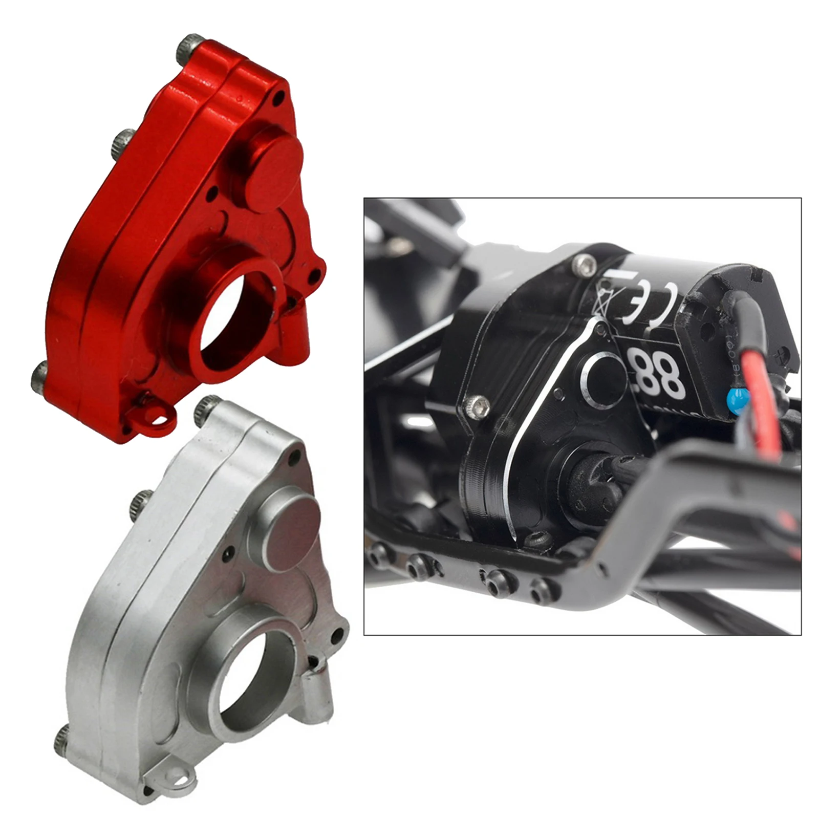 Metal Aluminum Center Gear Box Cover Housing Set for Axial SCX24 90081 1/24 Scale RC Car Rock Crawler Upgrades Accessory
Metal Aluminum Center Gear Box Cover Housing Set for Axial SCX24 90081 1/24 Scale RC Car Rock Crawler Upgrades Accessory