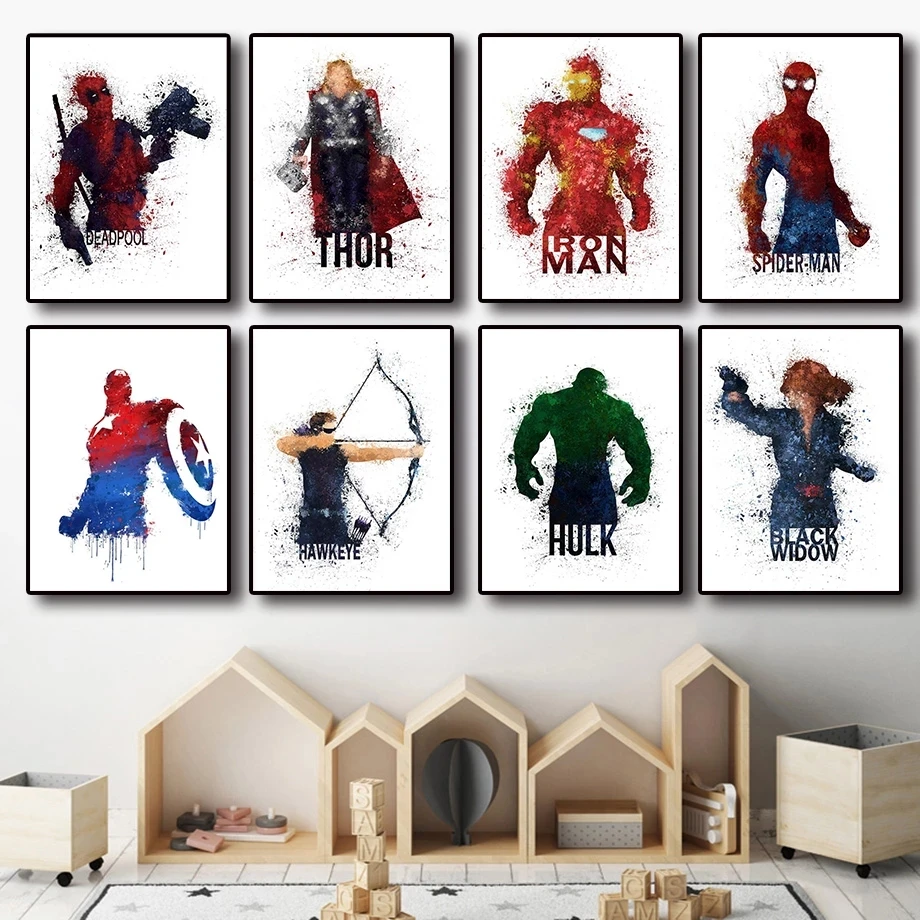 Marvel Canvas Paintings Wall Art Avengers Home Decor Superhero Poster HD Prints Movie Modular Pictures Living Room No Framework
Marvel Canvas Paintings Wall Art Avengers Home Decor Superhero Poster HD Prints Movie Modular Pictures Living Room No Framework