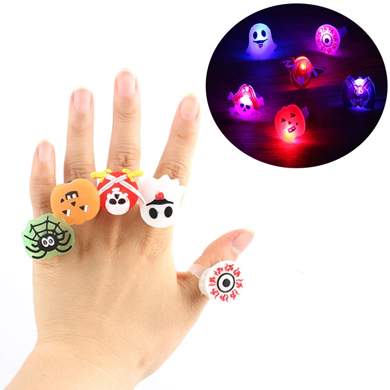 5pcs Led Halloween Light Up Ring for Children and Adults Party Props Glow In The Dark Cartoon Ring Finger Light Best Gift
5pcs Led Halloween Light Up Ring for Children and Adults Party Props Glow In The Dark Cartoon Ring Finger Light Best Gift