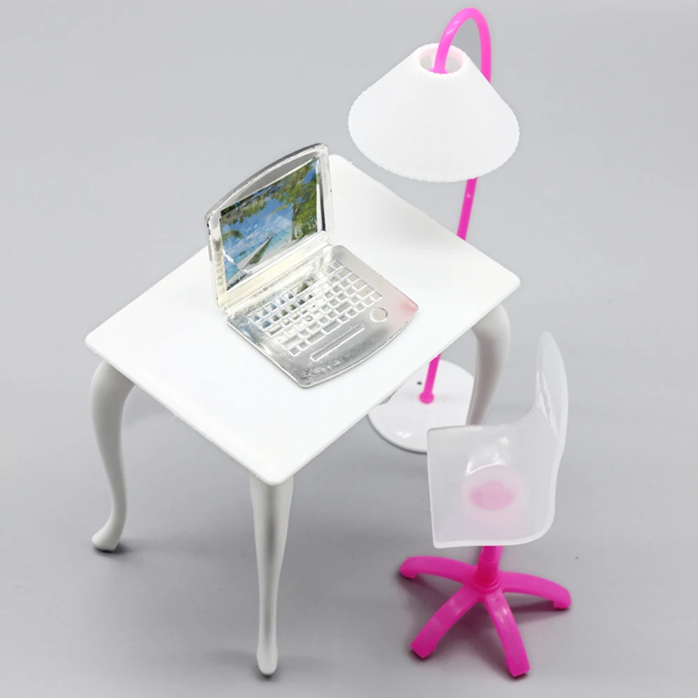 Free Shipping,doll play house doll furniture desk+lamp+laptop+chair accessories for 1/6 Barbies Doll acc
Free Shipping,doll play house doll furniture desk+lamp+laptop+chair accessories for 1/6 Barbies Doll acc
