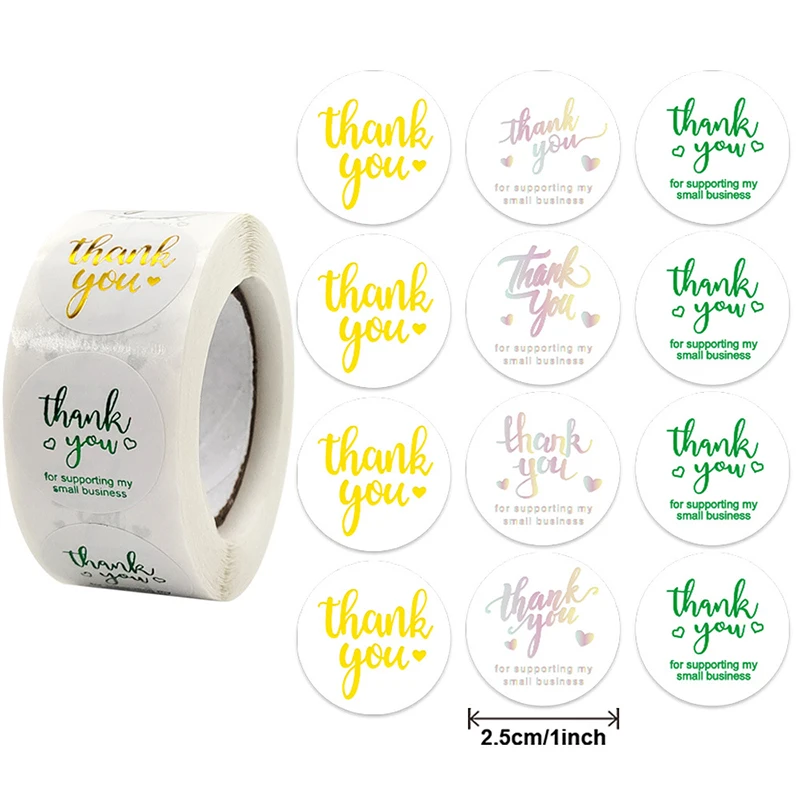 500PCS Thank You Sticker Envelope Seal Scrapbook Sticker Cute Round Sticker Stationery Label Stickers For Wedding Gift Card
500PCS Thank You Sticker Envelope Seal Scrapbook Sticker Cute Round Sticker Stationery Label Stickers For Wedding Gift Card