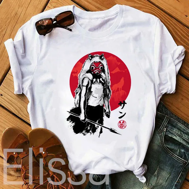 Princess Mononoke Cute gril T shirt Studio Ghibli Harajuku Kawaii T Shirt Women Ullzang Miyazaki Hayao Tshirt Cartoon T-shirt
Princess Mononoke Cute gril T shirt Studio Ghibli Harajuku Kawaii T Shirt Women Ullzang Miyazaki Hayao Tshirt Cartoon T-shirt