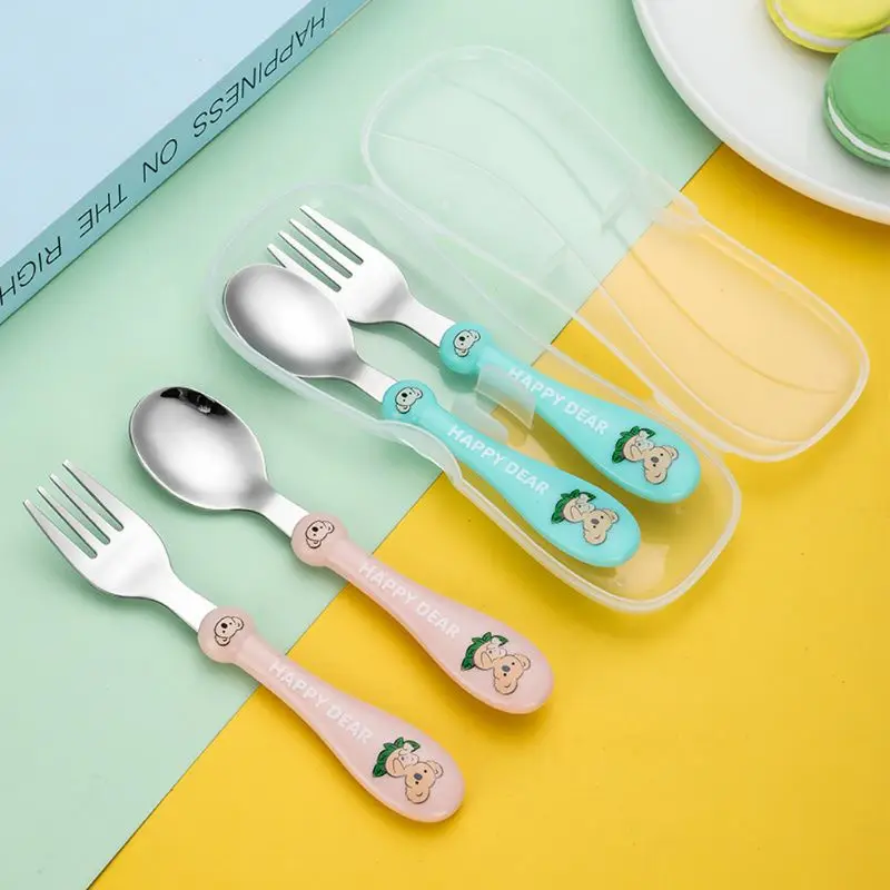 Baby Tableware Set Children Utensil Stainless Steel Toddler Dinnerware Infant Food Feeding Spoon Fork
Baby Tableware Set Children Utensil Stainless Steel Toddler Dinnerware Infant Food Feeding Spoon Fork