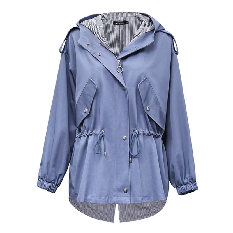 Autumn New Casual Women's Cotton Short Oversized Hooded Jacket Loose Clothing outerwear Good Quality 
Autumn New Casual Women's Cotton Short Oversized Hooded Jacket Loose Clothing outerwear Good Quality
